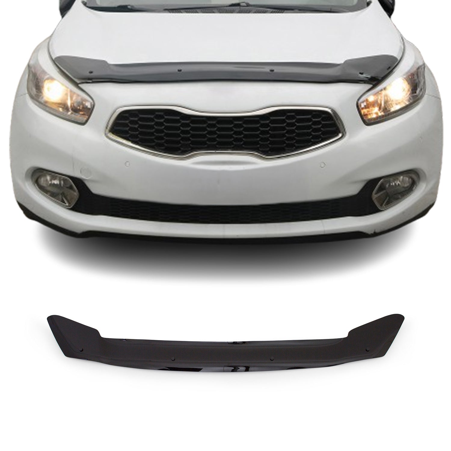 Déflecteur de Capot pour Kia Ceed 2012-2025 HB en Acrylique Noir