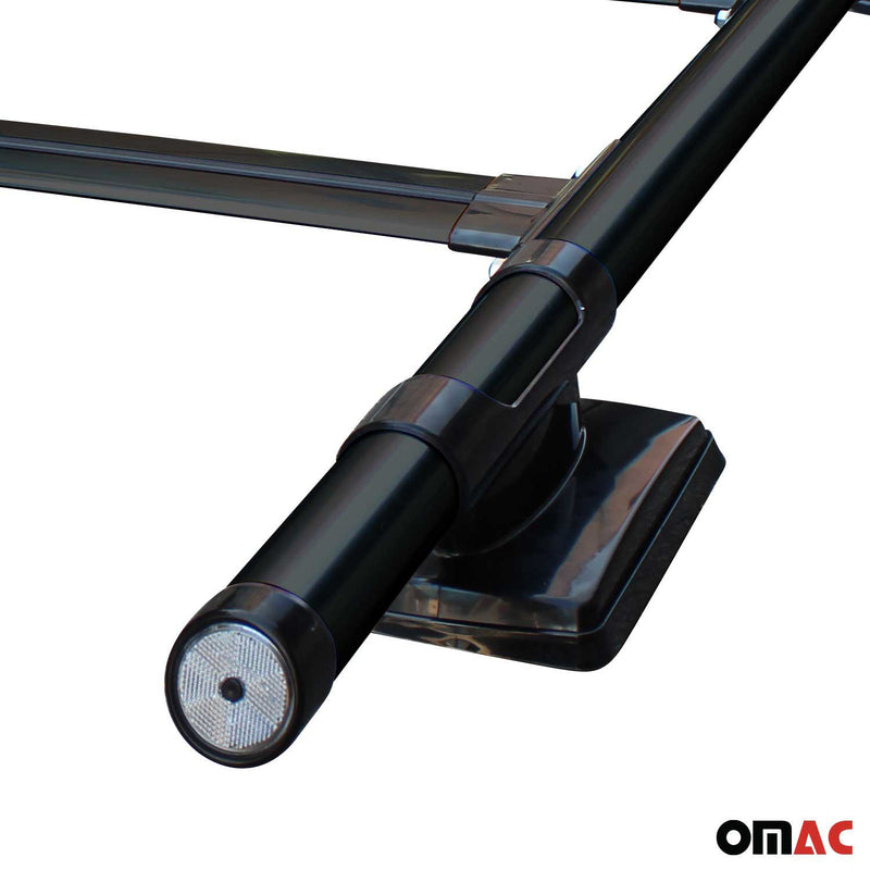 KIT Barres de toit trans+long pour VW Amarok Double Cab  2010-2024 Alu Noir