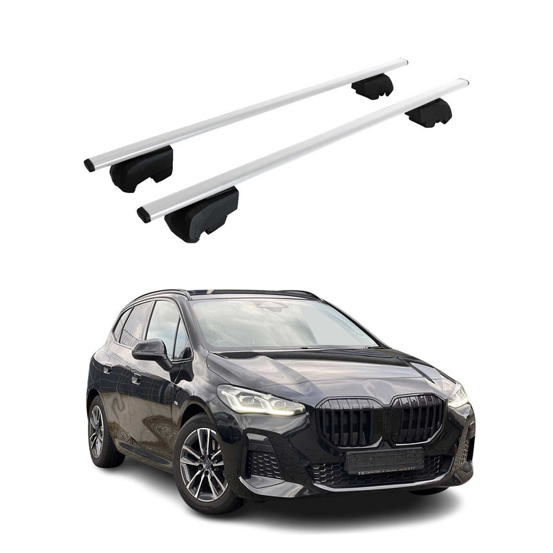 Barres de transversales pour BMW Série 2 Active Tourer U06 2021-24 Fer Argent