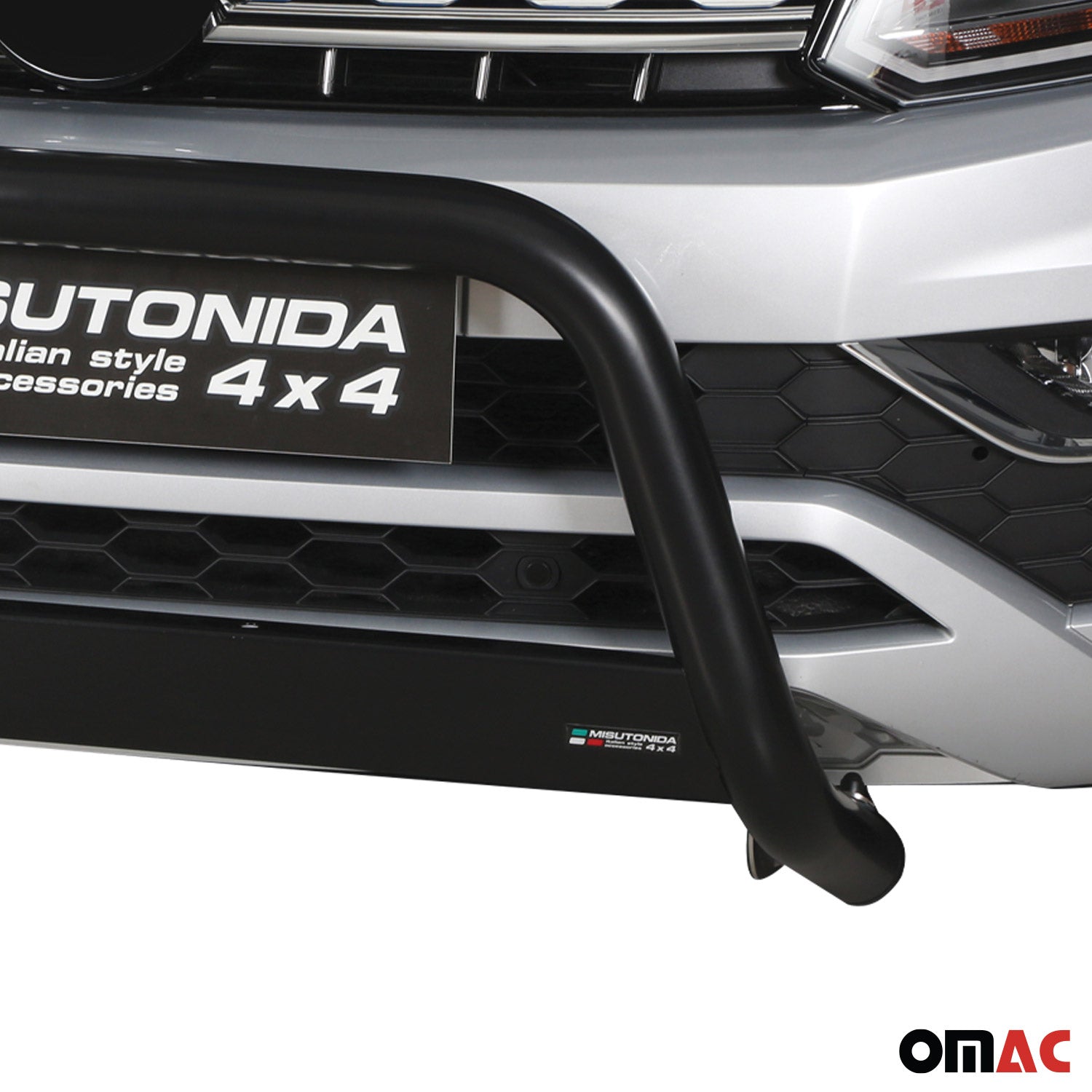 Pare-buffle Avant pour VW Amarok V6 2016-2020 63 mm en Acier Noir