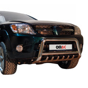 Pare-Buffle Avant Pour Toyota Hilux 2005-2015 Acier Inox Argent