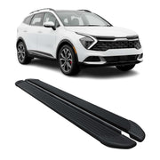 Marchepieds Latéraux pour Kia Sportage V 2023-2026 Aluminium Noir 2 Pcs