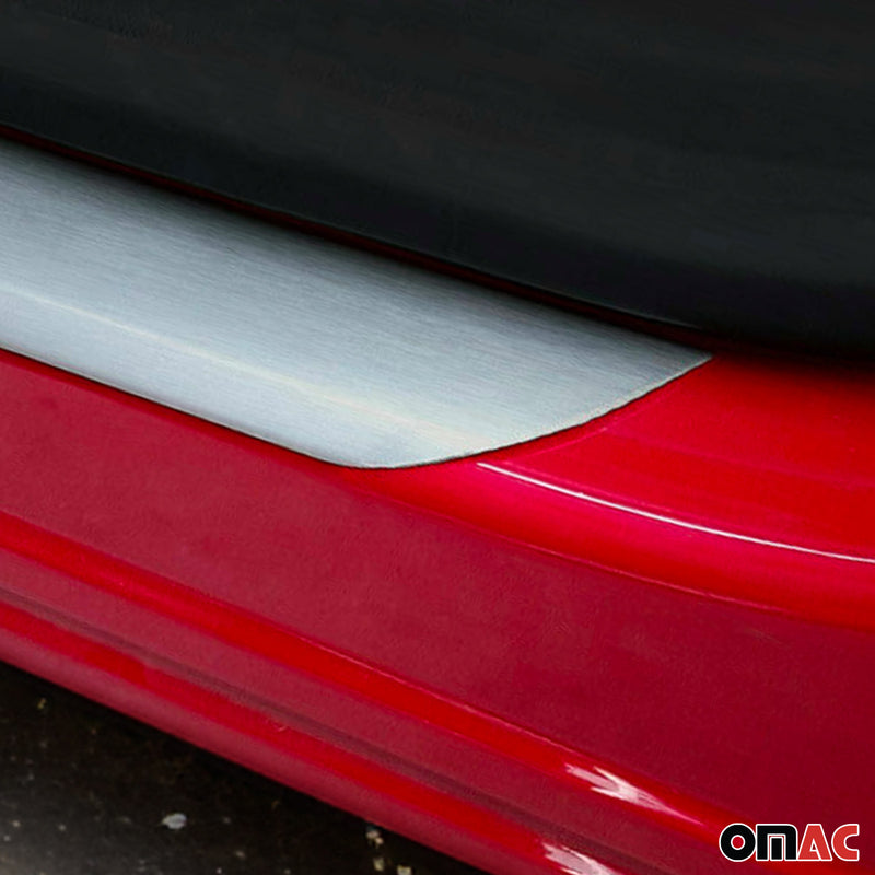 Couverture De Seuil De Porte pour Opel Crossland X 2017-2025 Inox Chromé 2x