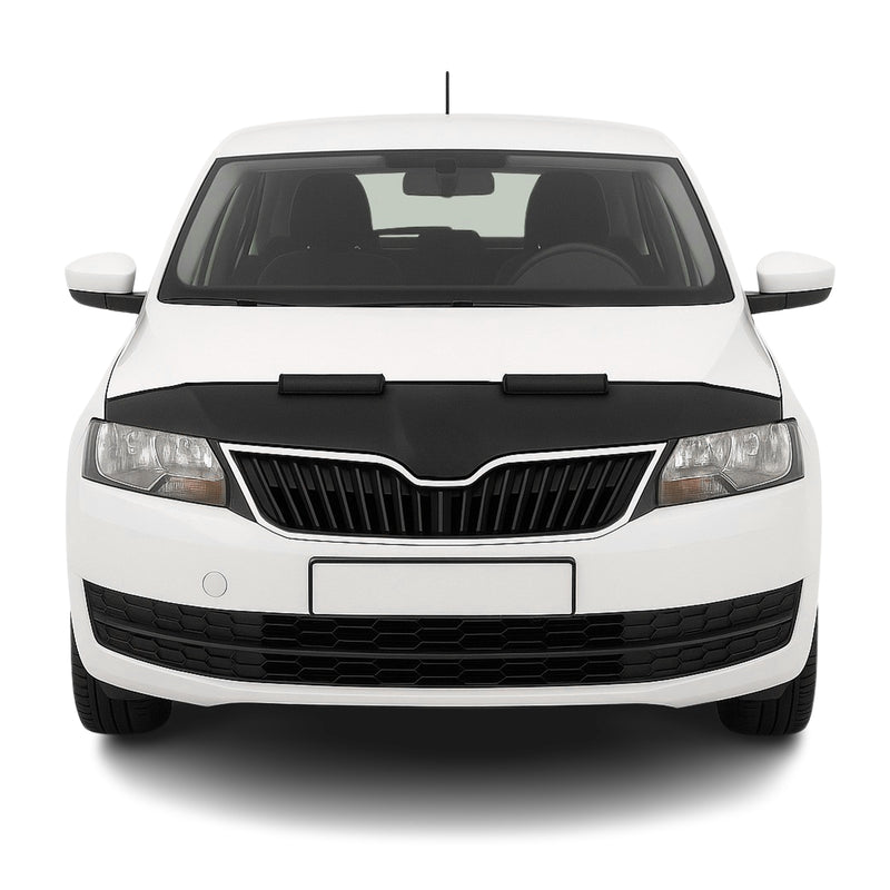 Protège Capot pour Skoda Rapid Berline 2012-2019Masque de voiture vinyle Noir