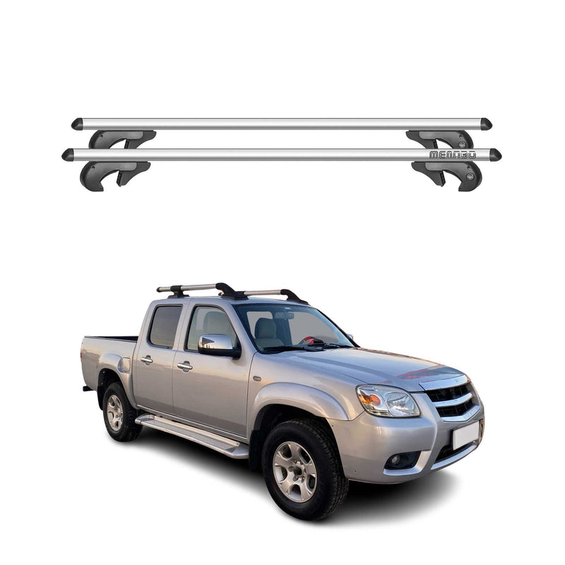 Barres de toit transversales pour Mazda BT-50 2011-2020 90kg Alu Gris 2x