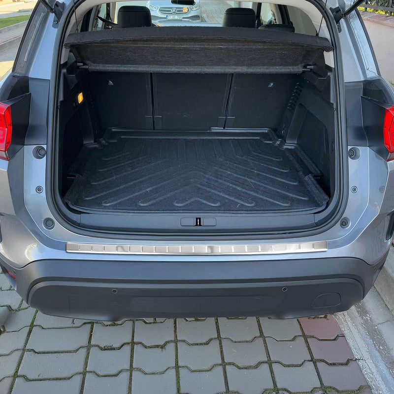 Protection Seuil De Pare-Chocs pour Citroen C5 Aircross 2018-2025 Acier Inox