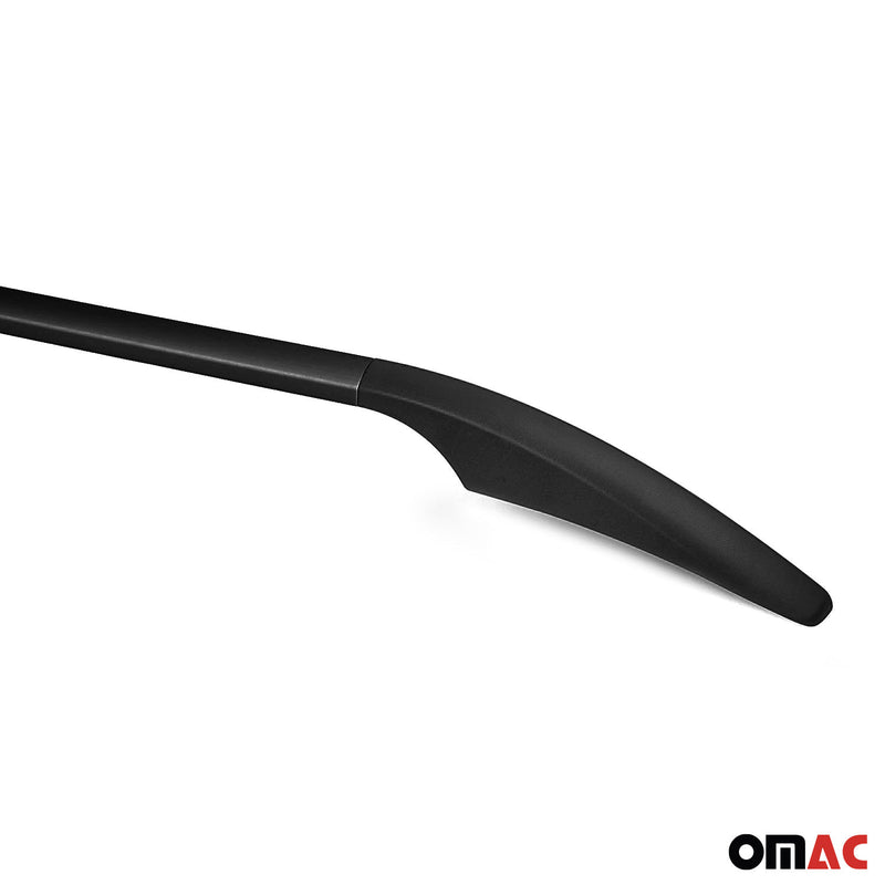 Barres de toit longitudinales pour Alfa Romeo Tonale 2022-2025 Alu Noir 2x