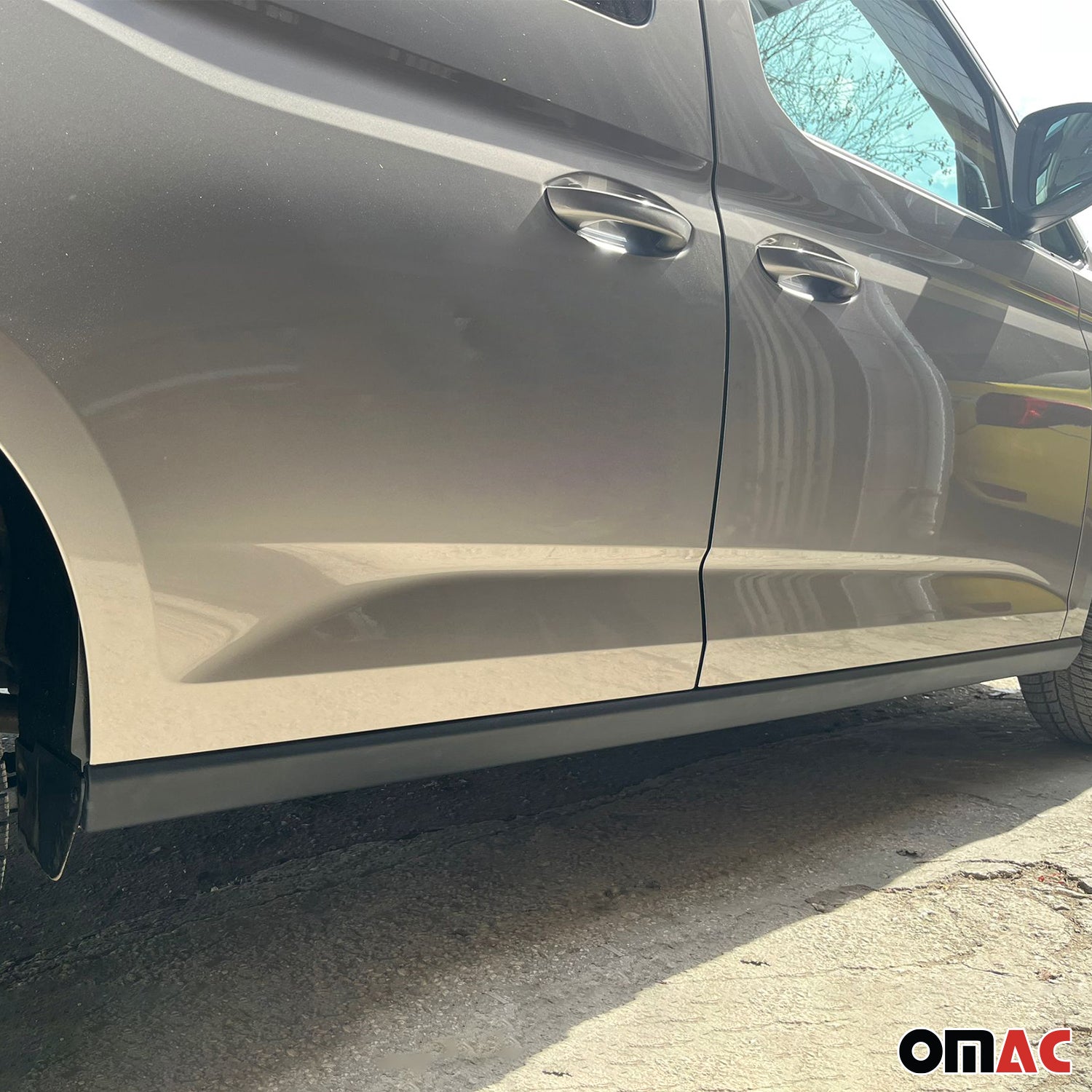 Jupes Latérales de Voiture pour VW Caddy 5 2021-2025 L1 court Noir ABS 2Pcs