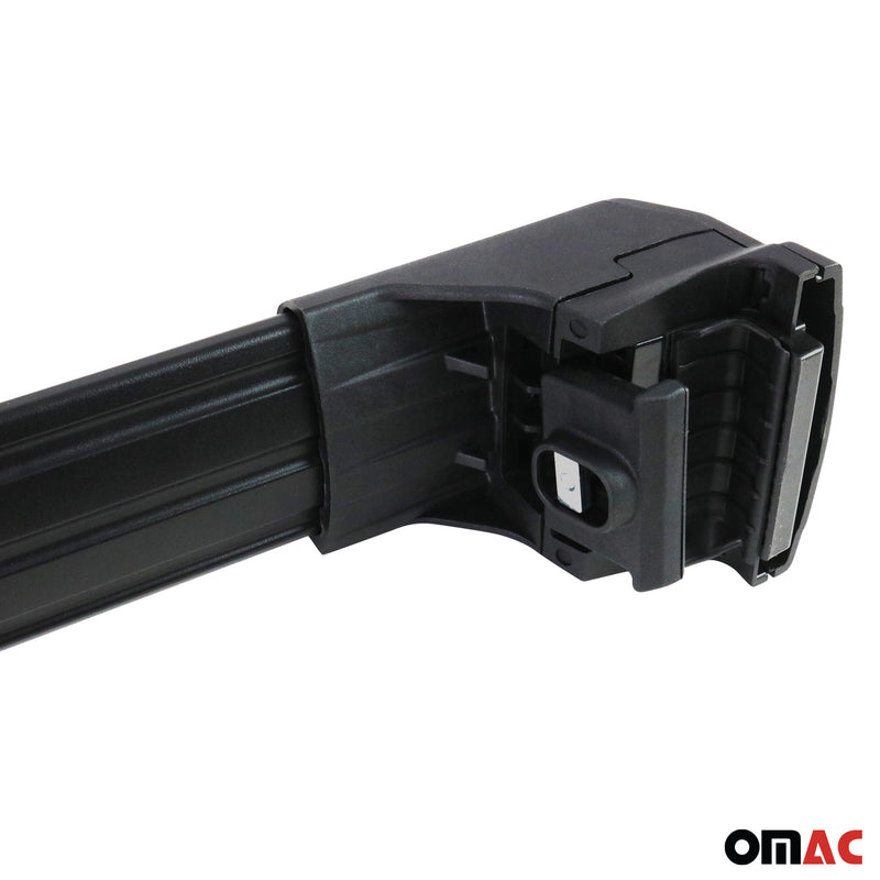Barres De Toit Transversales pour Peugeot 3008 2017-2020 Aluminium Noir ABE