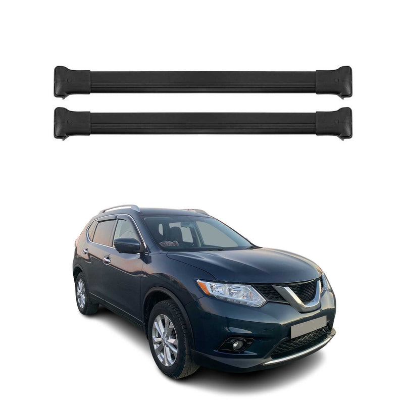 Barres de toit transversales pour Renault Koleos 2017-2020 Aluminium Noir