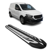 Marchepieds latéraux pédale pour Mercedes Citan W420 L1 2021-2026 Gris Noir 2x