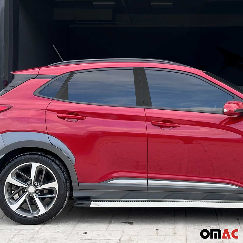 Couverture Garniture de pilier B pour Hyundai Kona 2017-2020 feuille de carbone