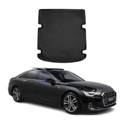 OMAC Tapis de coffre pour Audi A6 S6 C8 Berline 2018-2024 caoutchouc TPE Noir