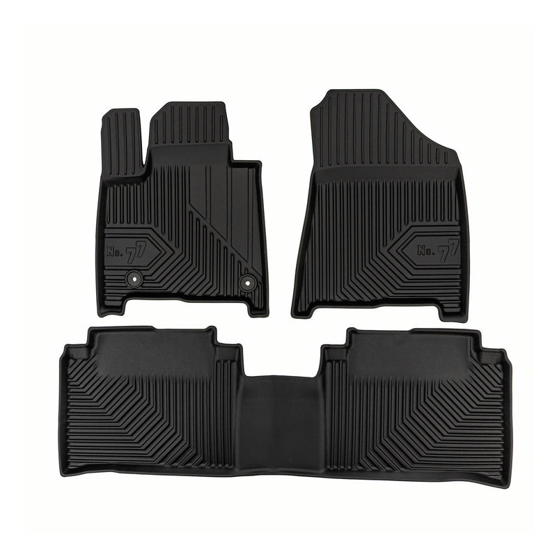 Tapis de sol pour Hyundai Santa Fe V 2023-2025 7places 1ème 2ème rangée TPE 3Pcs
