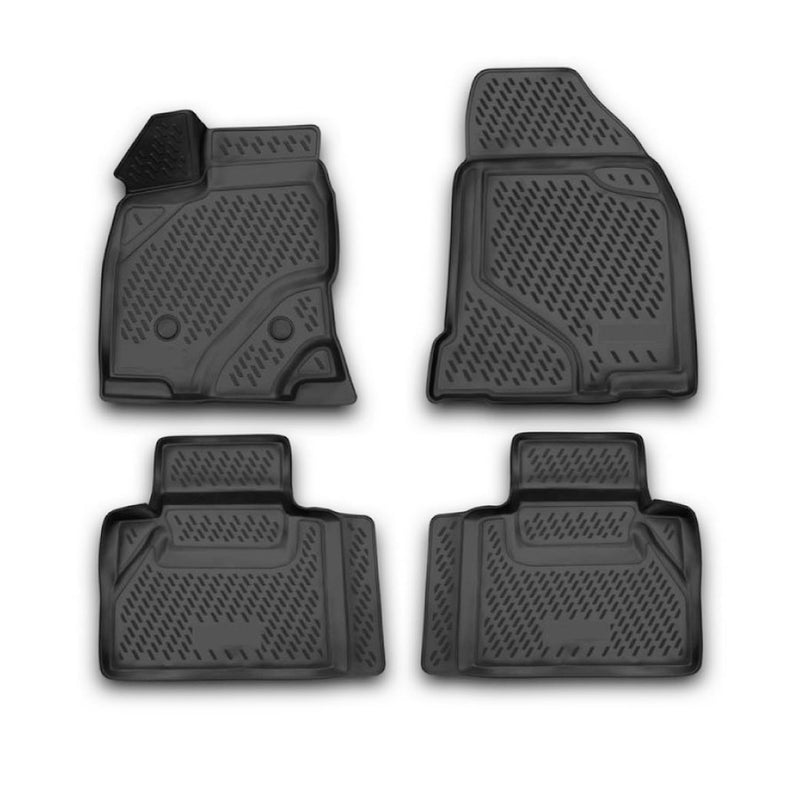 Tapis de sol pour Ford Edge 2007-2014 en caoutchouc TPE 3D Noir 4Pcs