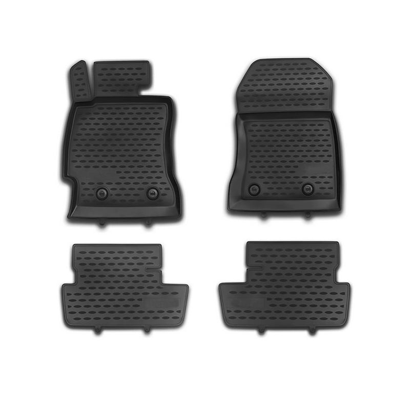 Tapis de sol pour Toyota GT 86 2012-2021 en caoutchouc TPE 3D Noir 4Pcs