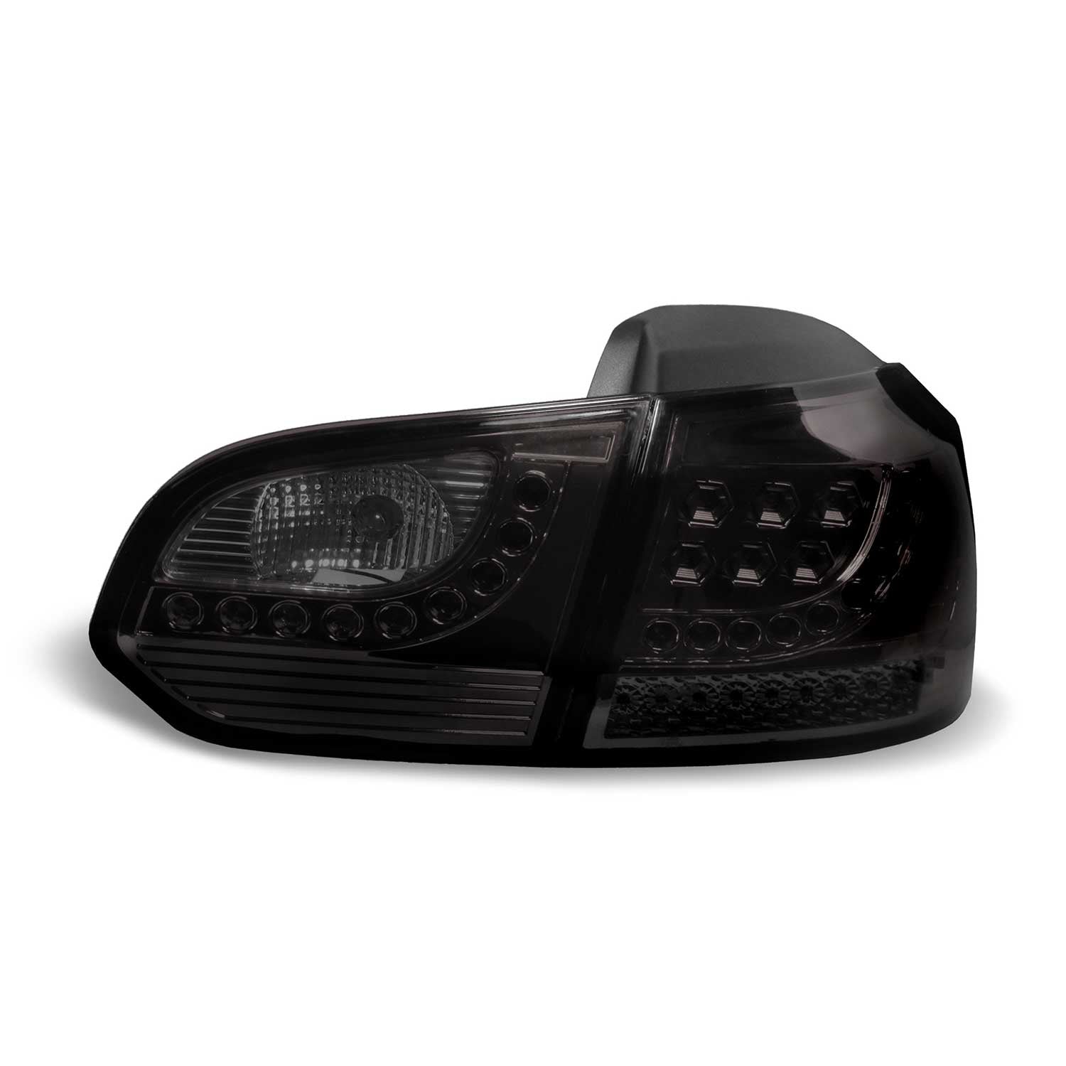 Feux arrière à LED pour Volkswagen Golf 6 2008-2012 Noir 4 pieces