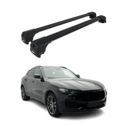 Barres De Toit Transversales pour Maserati Levante 2016-2021 Alu Noir ABE