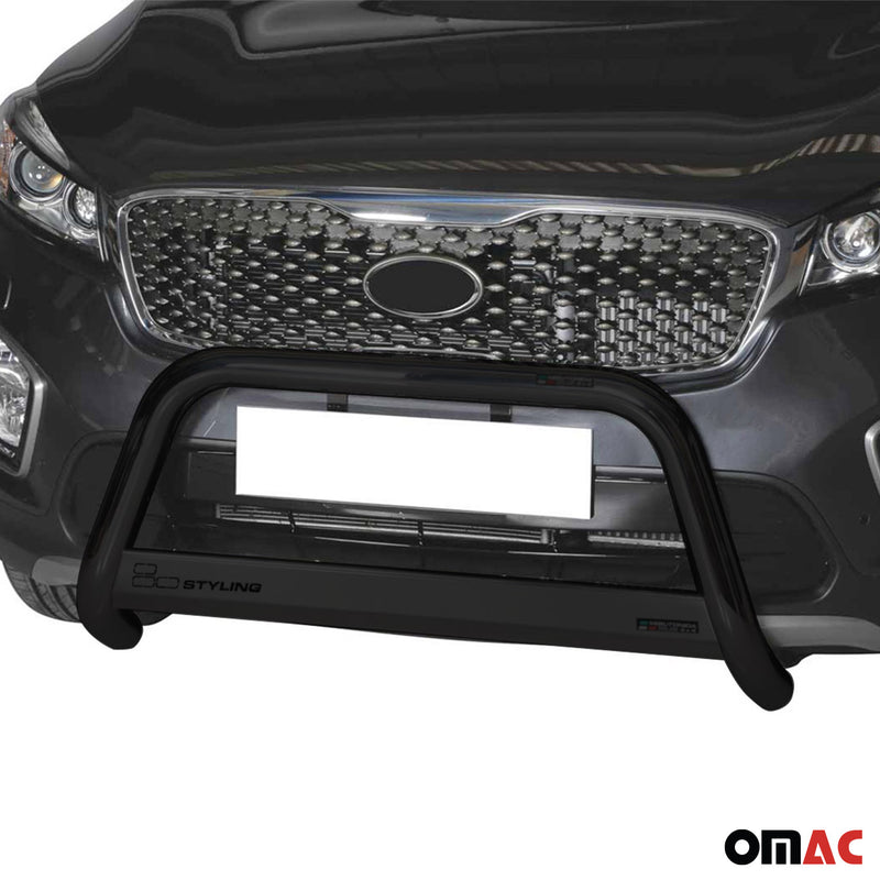 Pare-buffle Avant pour Kia Sorento 2014-2017 63 mm en Acier Noir