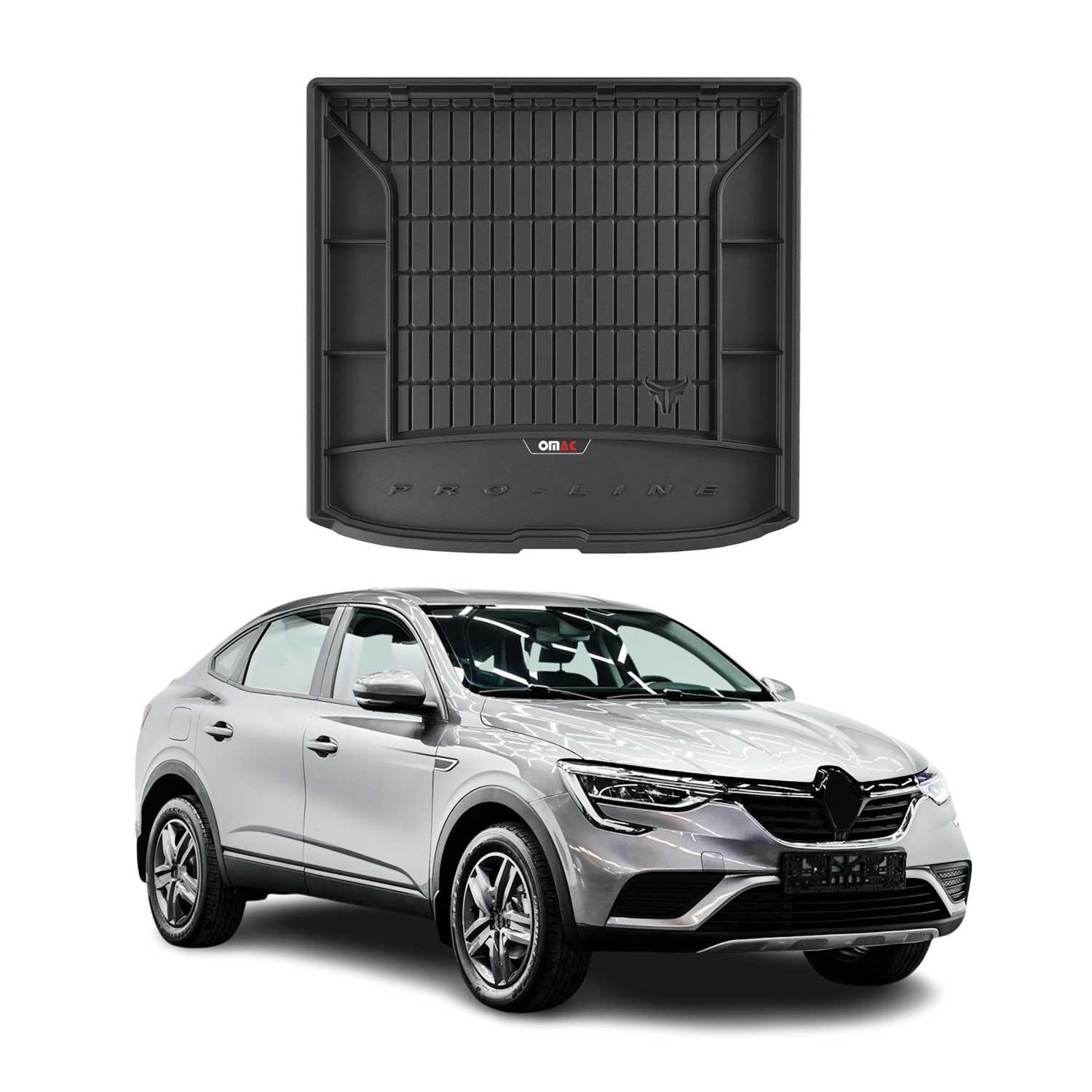 Tapis de Coffre pour Renault Arkana 2019-2026 TPE Noir