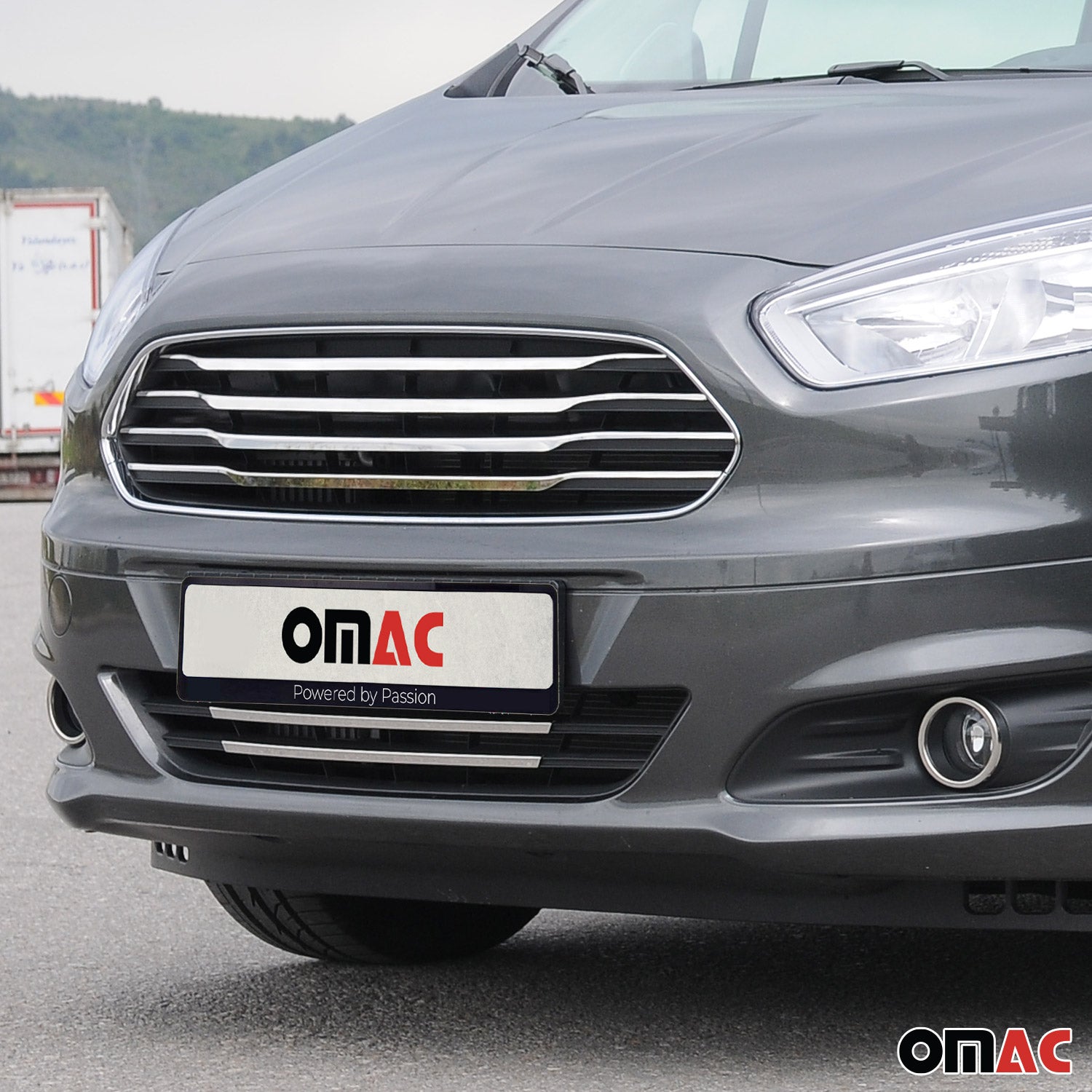 Moulure de Grille de Calandre pour Ford Transit Courier 2014-2017 Chromé 4Pcs