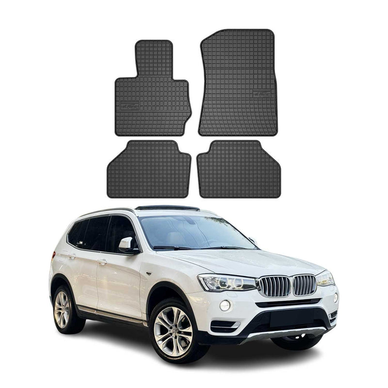 OMAC Tapis de sol pour BMW X3 F25 2010-2017 Noir en caoutchouc