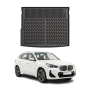 Tapis de coffre pour BMW X1 2015-2027 / IX1 2022-2027 Noir 3D en Caoutchouc TPE