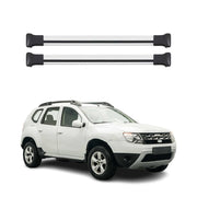 Barres de toit transversales pour Dacia Duster 2013-2018 Aluminium Gris