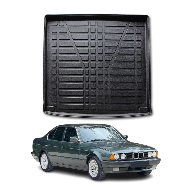 Tapis de coffre pour BMW Série 5 E39 Break 1997-2004 caoutchouc TPE Noir