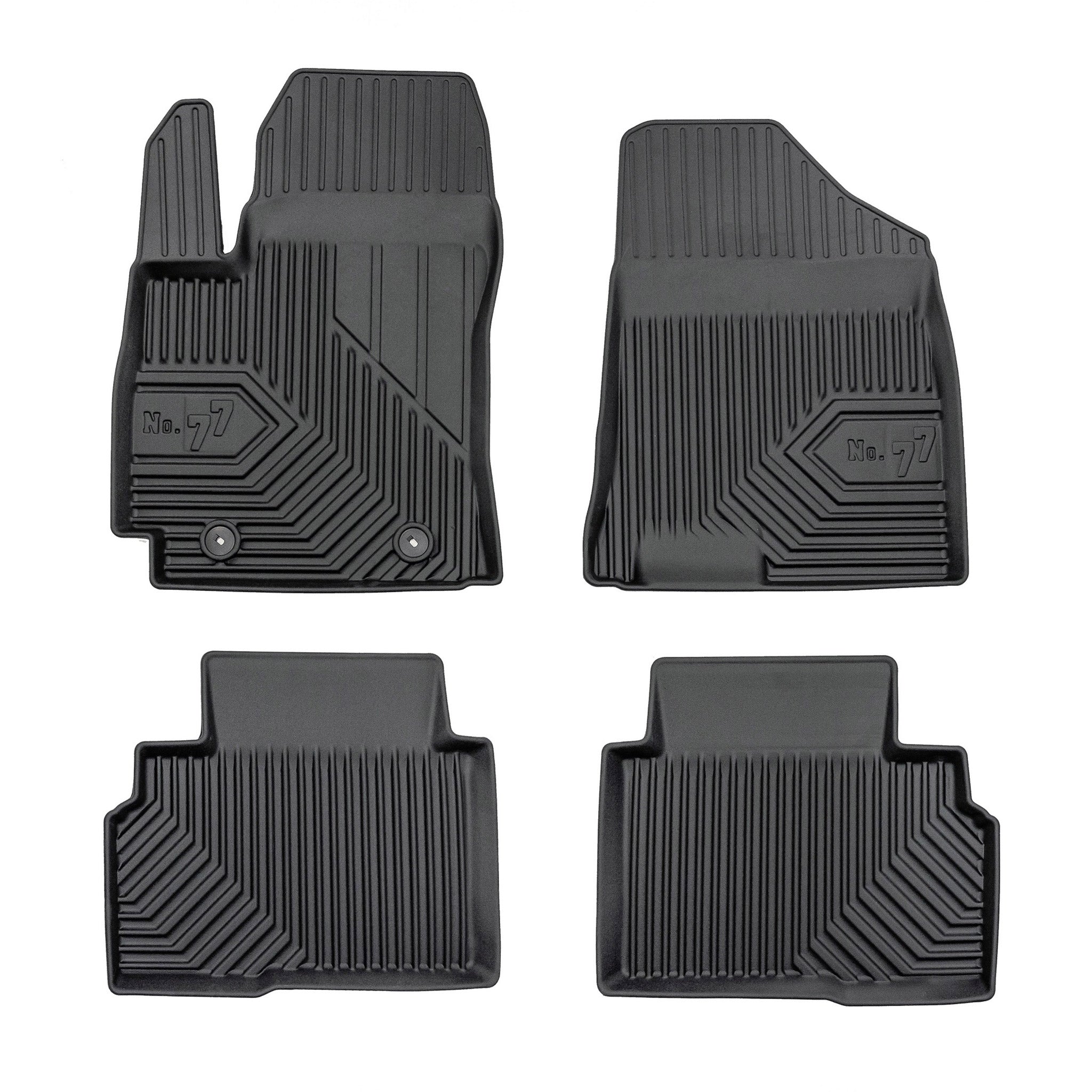 Tapis de Sol de Voiture pour Hyundai Kona II 2024-2026 TPE Imperméable 4Pcs