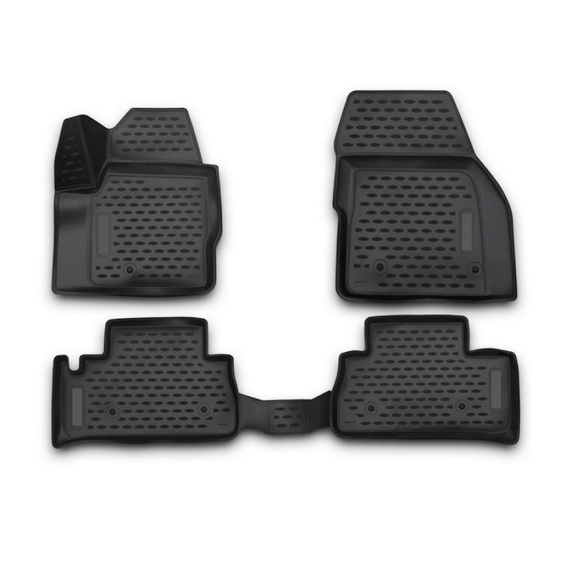 OMAC Tapis de sol pour Land Rover Freelander L359 2012-2015 en caoutchouc Noir