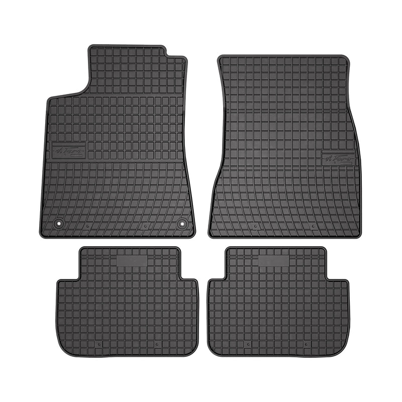 Tapis de Sol pour Mercedes Classe CLK C209 2002-2009 Caoutchouc Noir