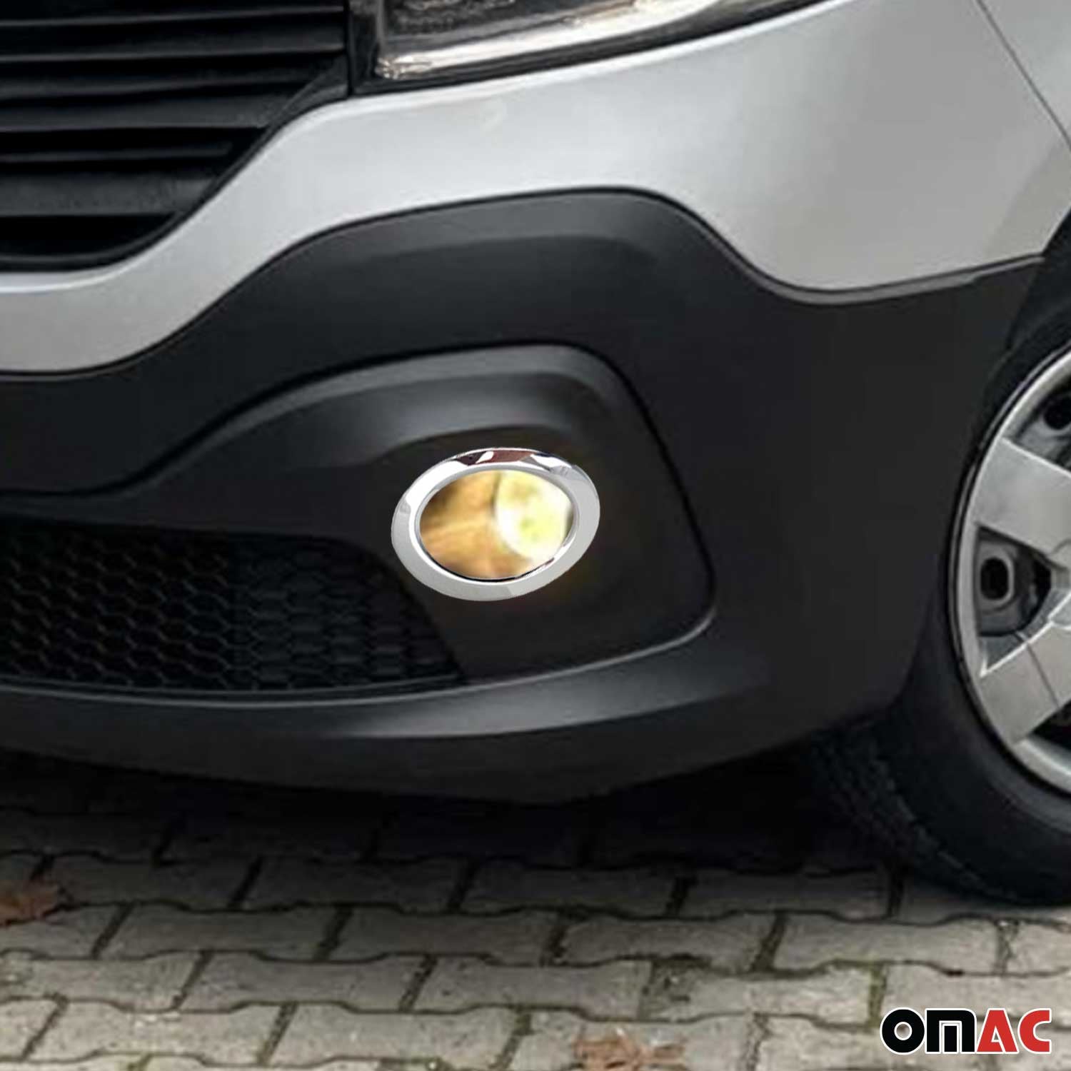 Cadres de Phare Avant - pour Renault Trafic III 2014-2026 inoxy chromé