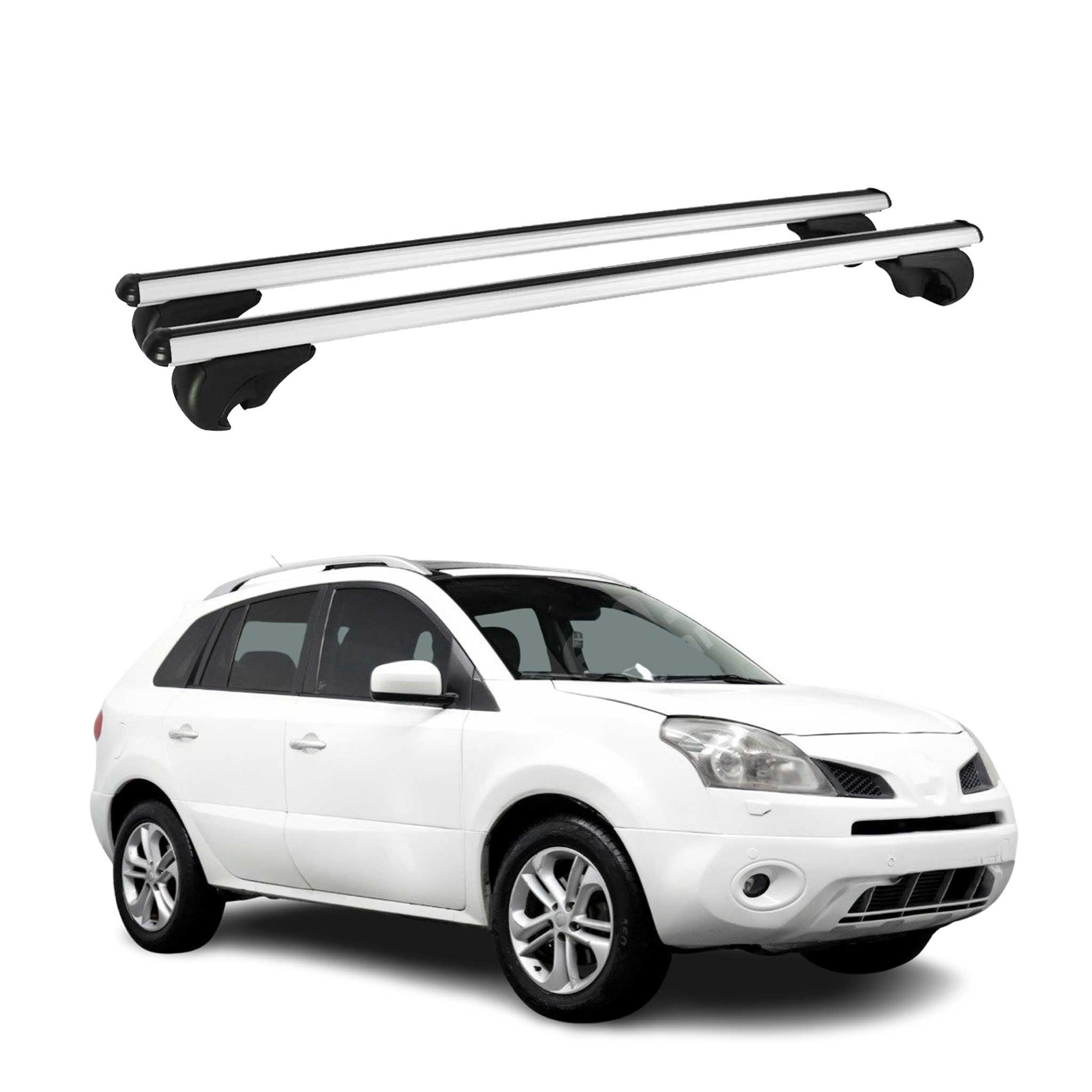Barres de toit Transversales pour Renault Koleos 2008-2014 Aluminium Argent