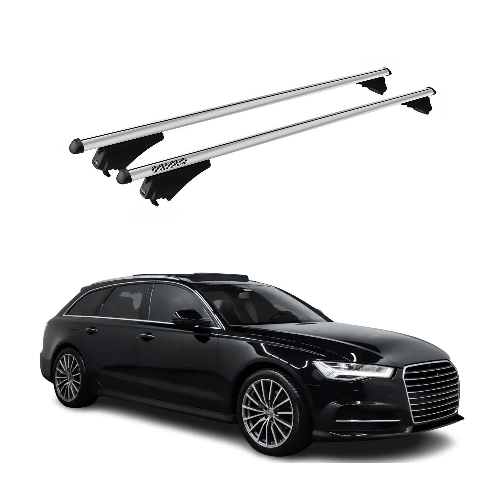 Tiger Barres de toit transversales pour Audi A6 Avant 2015-2018 Gris