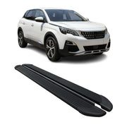 Marchepieds Latéraux pédale pour Peugeot 3008 2016-2024 Noir Aluminium 2Pcs