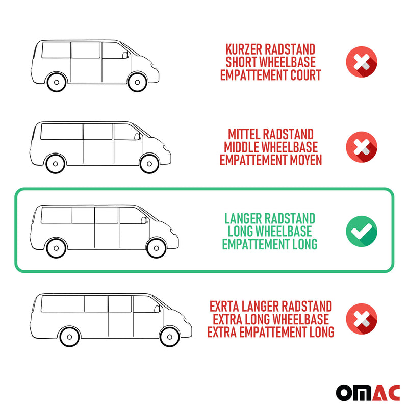 Barres de toit longitudinales pour Opel Vivaro 2019-2024 L3 Aluminium Noir