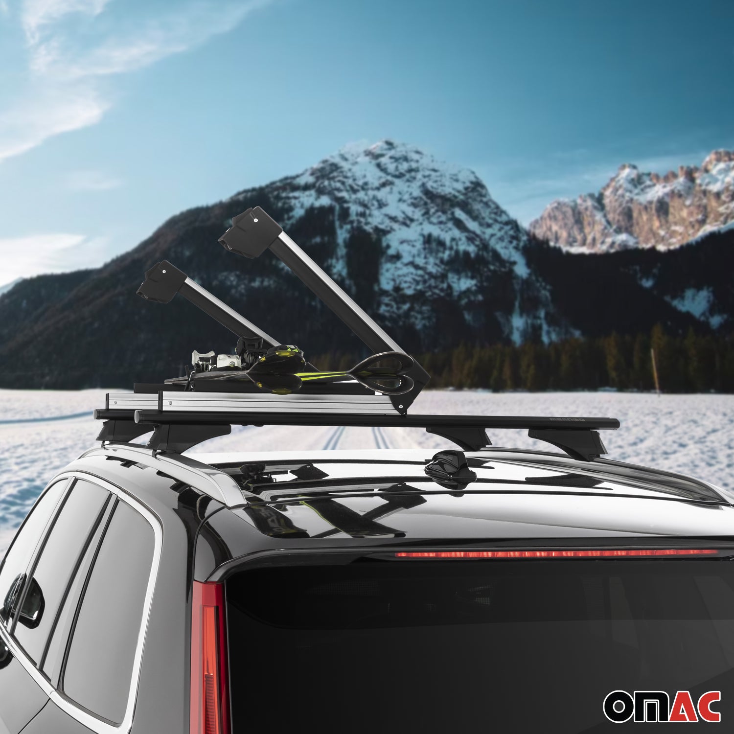 Porte-skis Menabo Porte Snowboard Universel Verrouillable Noir 2x