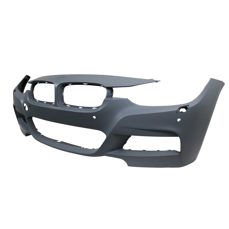 JOM Pare-chocs avant pour BMW Series 3 F30 F31 2011-2019 Plastique Noir 1x
