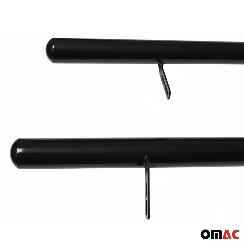 Marchepieds Latérales pour VW T6 T6.1 Transporter 2015-2024 Ø70mm L1 Court inox