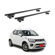 Barres de toit transversales pour Suzuki Ignis 2016-2026 Aluminium Noir ABE