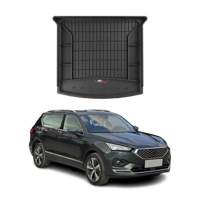Tapis de Coffre pour Seat Tarraco 2017-2022 Noir TPE