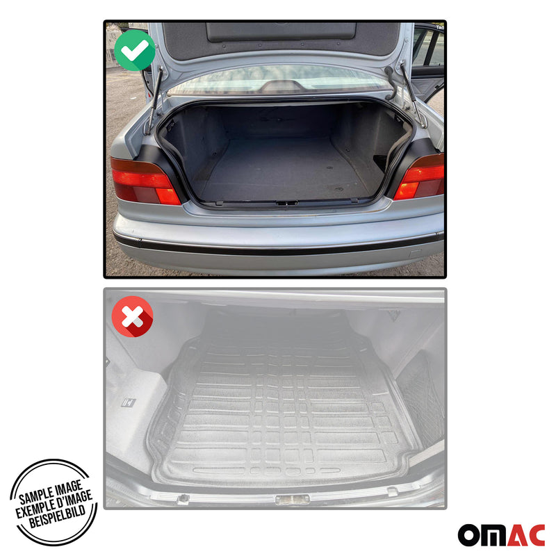 Tapis de coffre pour BMW Série 5 E39 Berline 1995-2003 caoutchouc TPE Noir