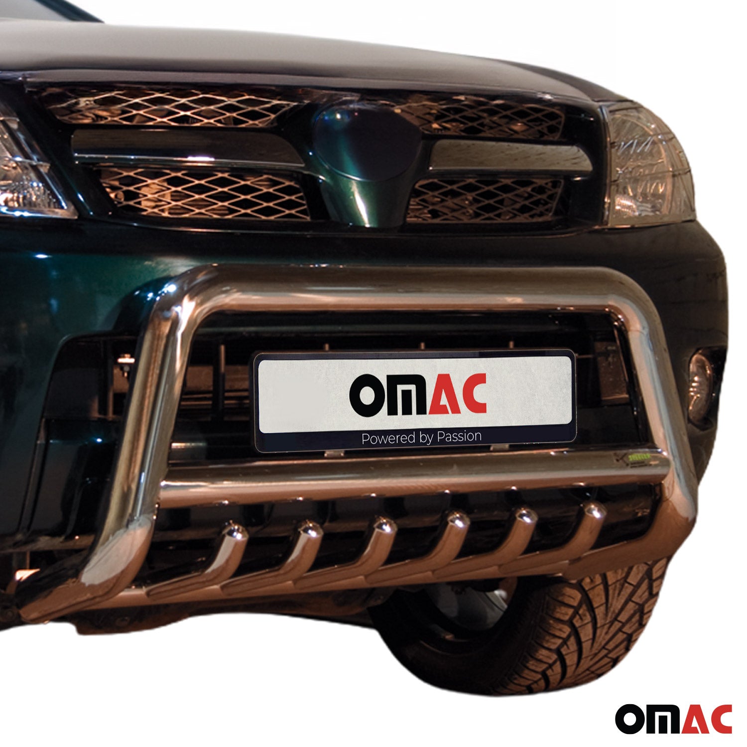 Pare-Buffle Avant Pour Toyota Hilux 2005-2015 Acier Inox Argent
