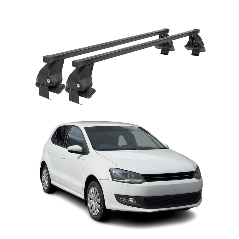 Barres Transversales Menabo pour VW Polo V 2009-2017 3-portes Noir