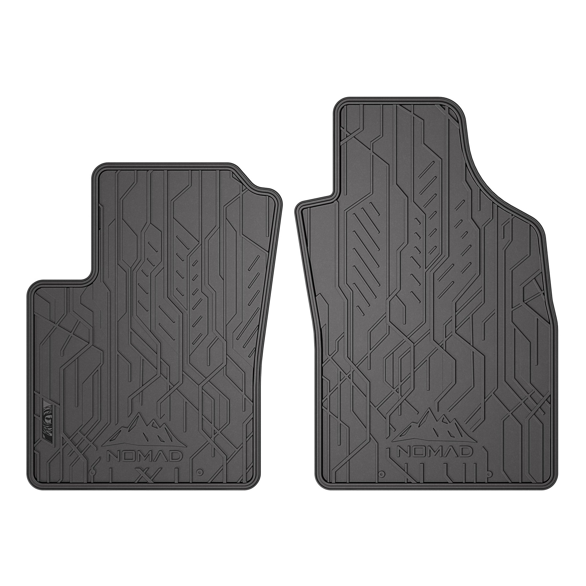 Tapis de Sol de Voiture pour Ford Ka II 2008-16 Caoutchouc Imperméable 2Pcs