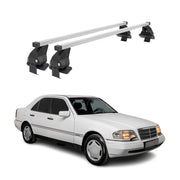 Barres de toit transversales pour Mercedes Classe C W202 1993-2000 Gris