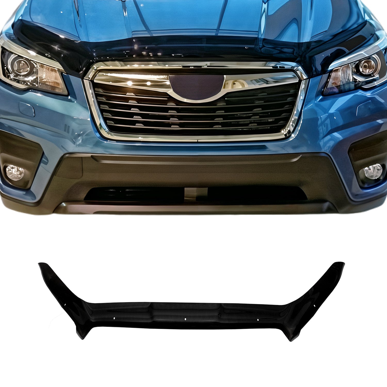 Deflecteurs d'air capot de voiture pour Subaru Forester 2018-2025 Acrylique Noir