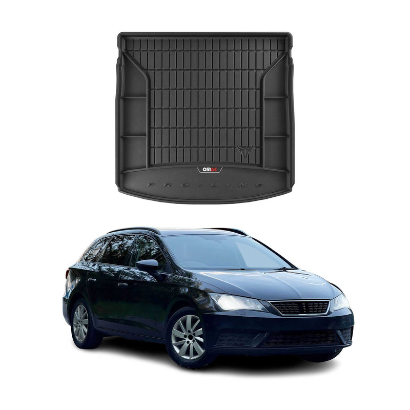Tapis de Coffre pour Seat Leon 2013-2020 TPE Noir