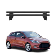 Menabo Barres de toit Transversales pour Hyundai i20 CoupŽ 2015-2020 Alu Noir